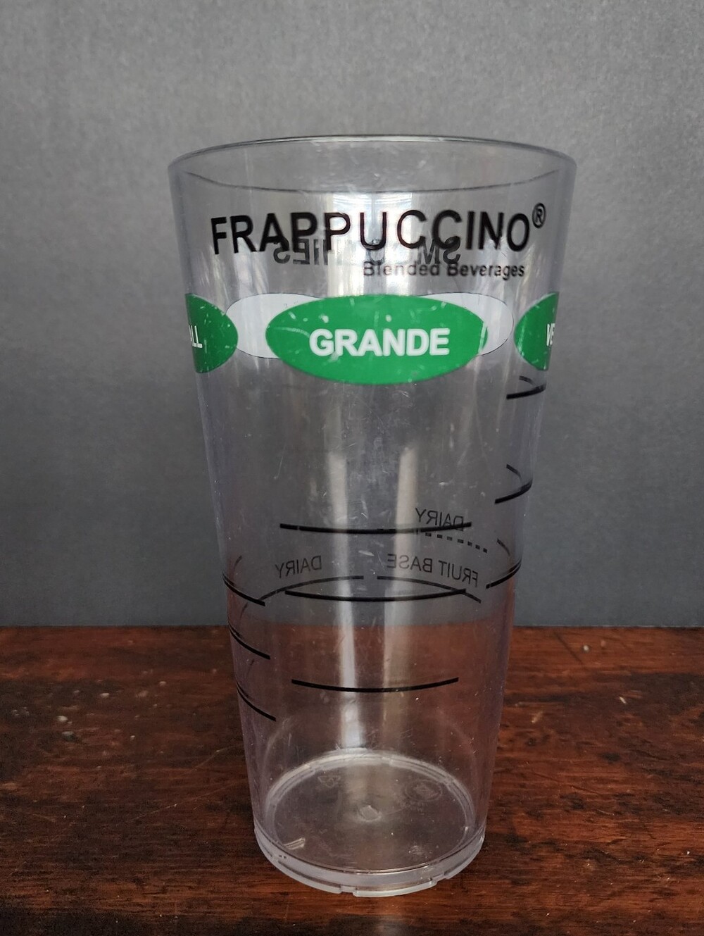 Starbucks Frappuccino Beverage Recipe Cup Store Use Only Collectible Exclusive
